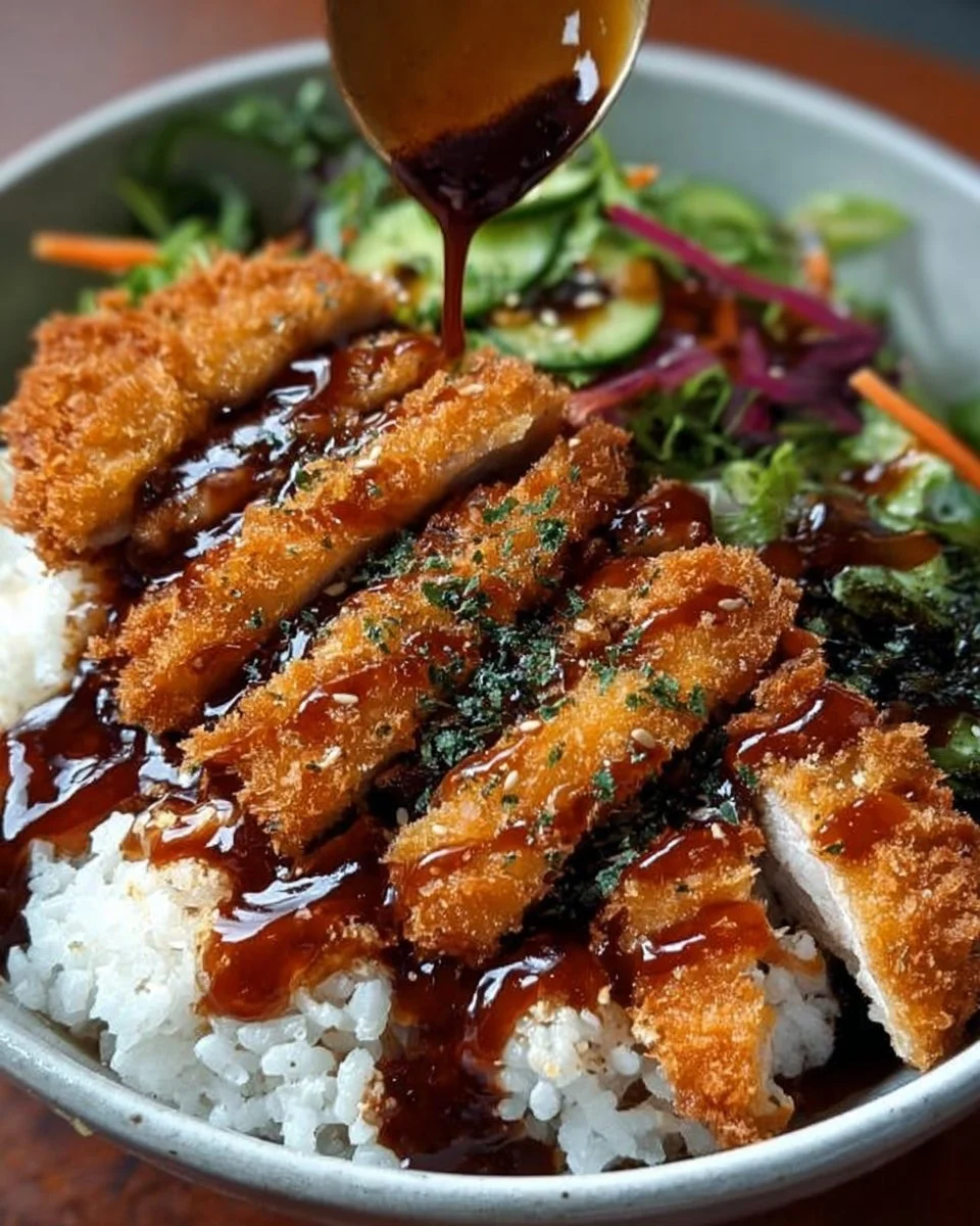 Japanese Katsu Bowls with Tonkatsu Sauce | Recipes, Asian Recipes, Easy Meals
