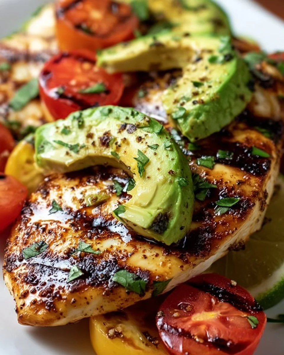 Juicy Grilled California Avocado Chicken