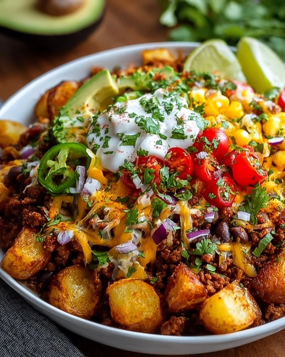 Loaded Potato Taco Bowl