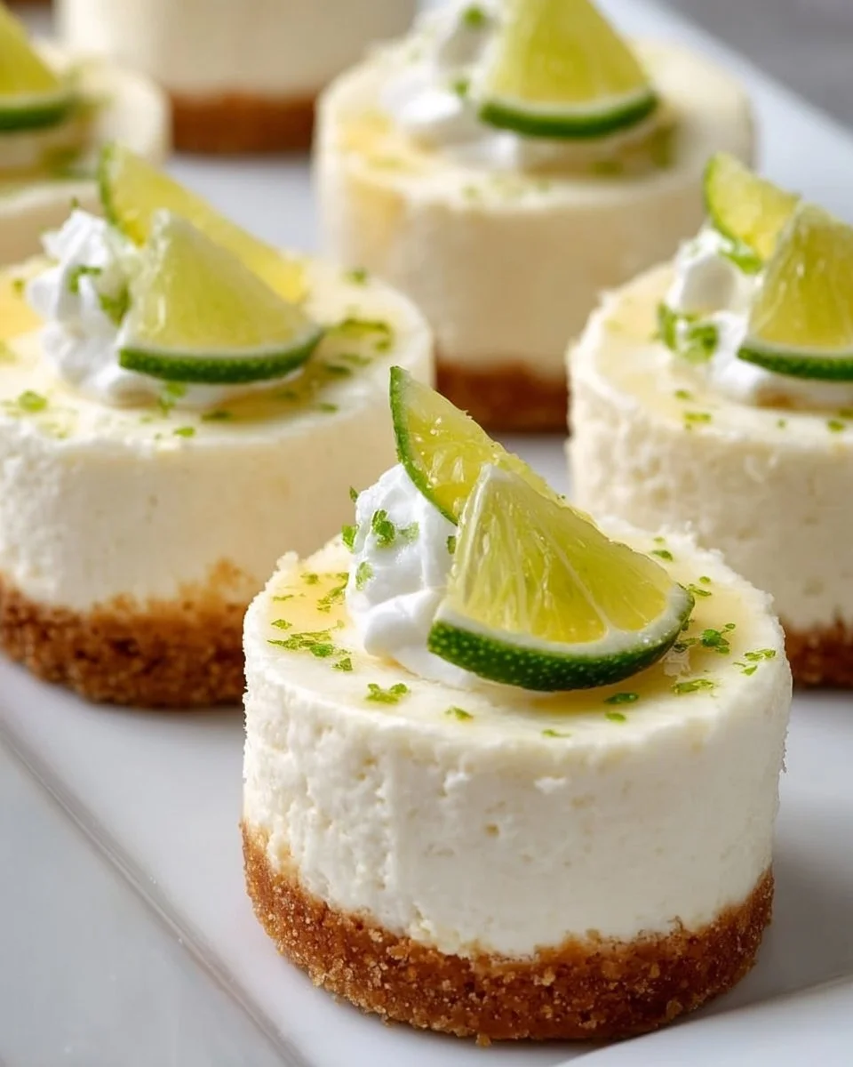 Mini Margarita Cheesecakes for Cinco de Mayo