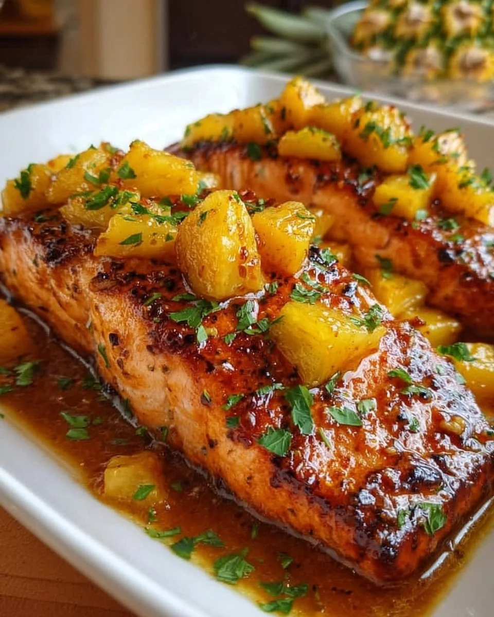 Pineapple Glazed Salmon