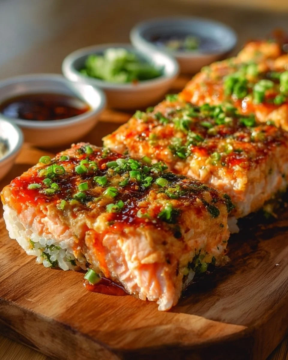 Spicy Salmon Sushi Bake Recipe