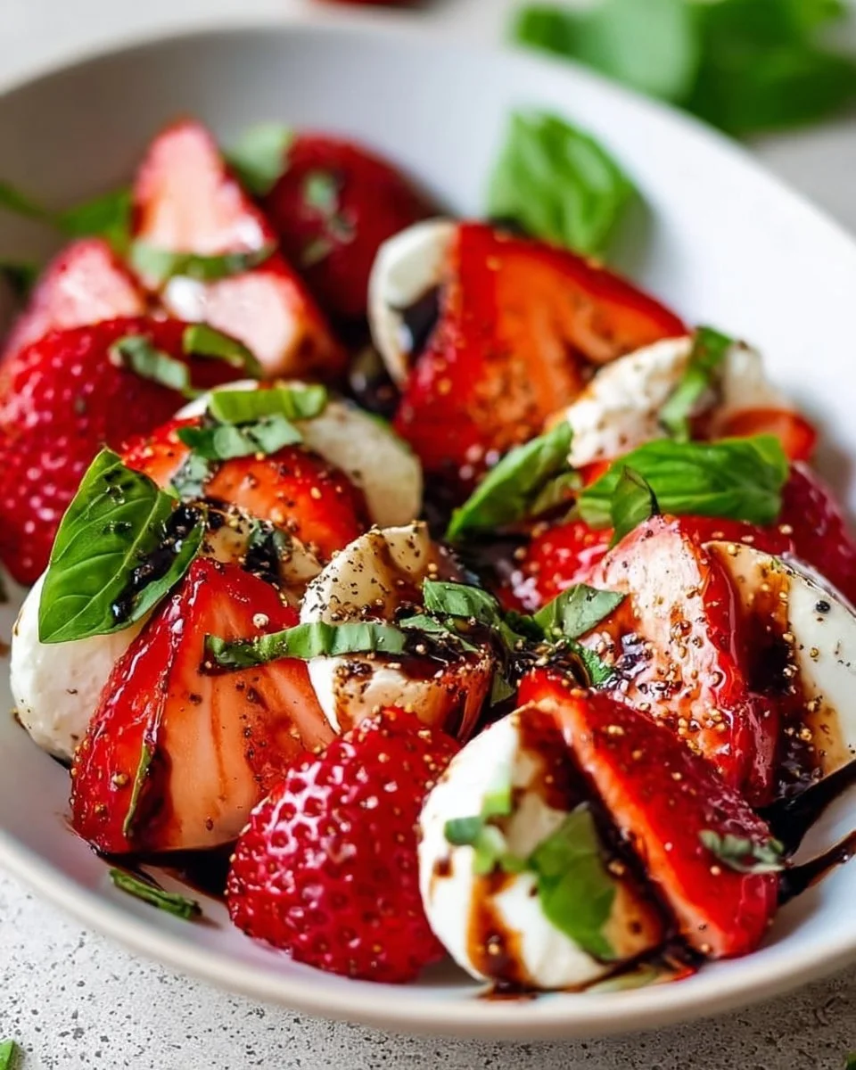 Balsamic Strawberry Caprese