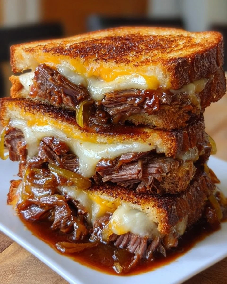 BBQ Brisket Melt Sandwich