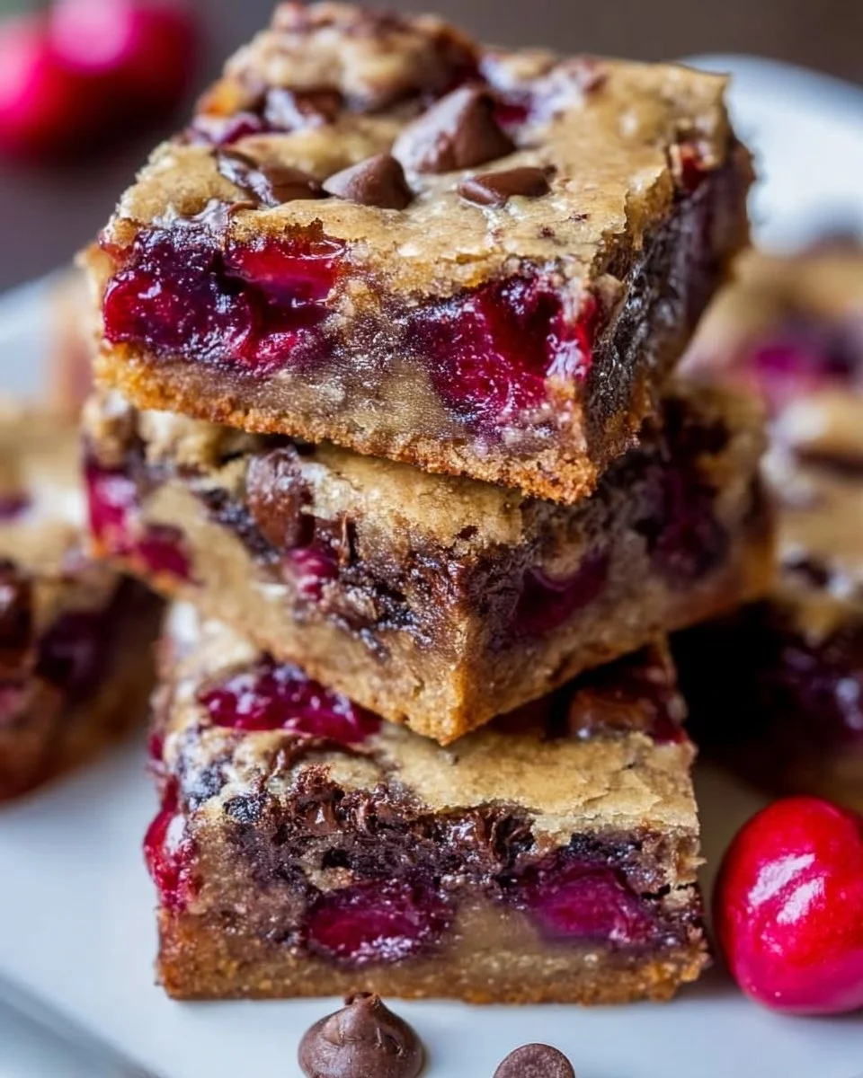 Chocolate Chip Cherry Bars