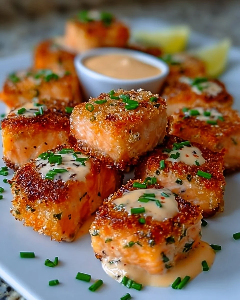 Crispy Bang Bang Salmon Bites