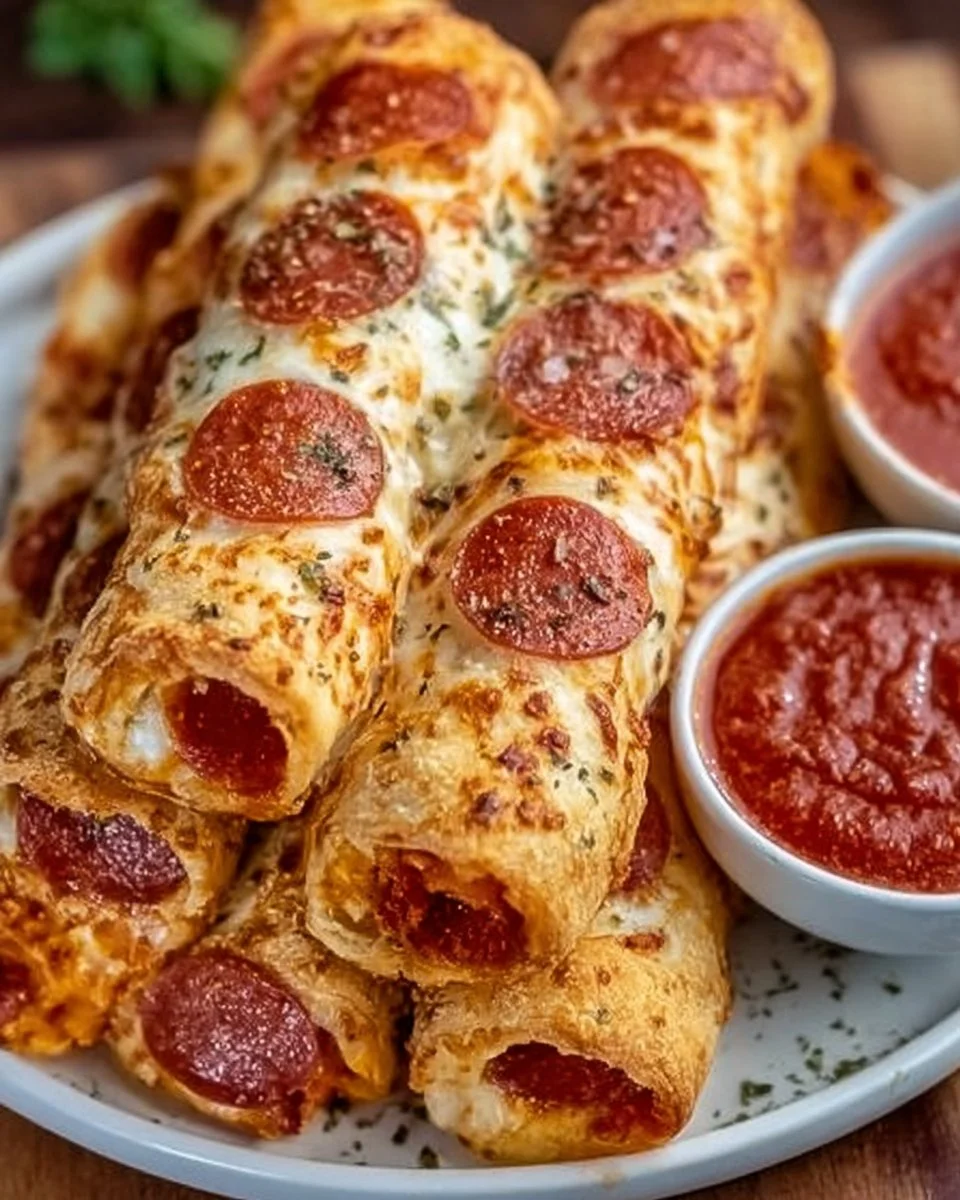 Delicious Pepperoni Pizza Roll Breadsticks for Easy Snacking