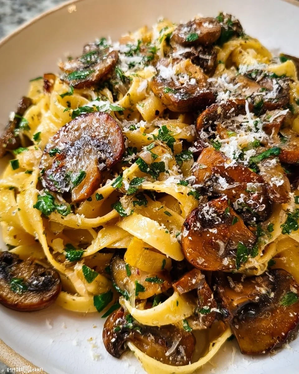 Garlic Mushroom Pasta