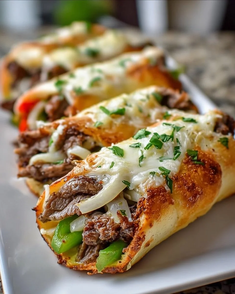 Keto Philly Cheesesteak Roll Ups