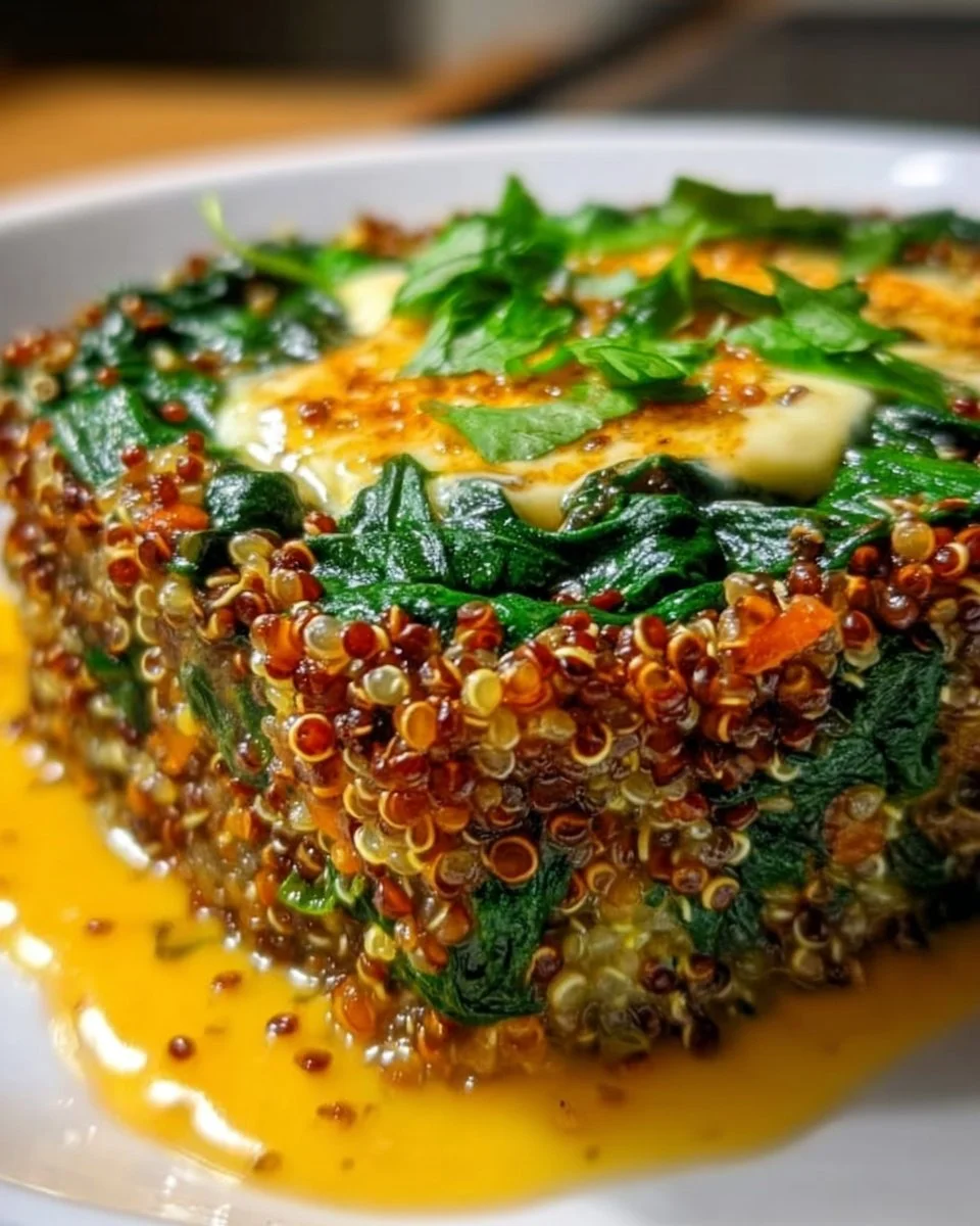 Quinoa Lentil Spinach Casserole Healthy Nutritious And Hearty