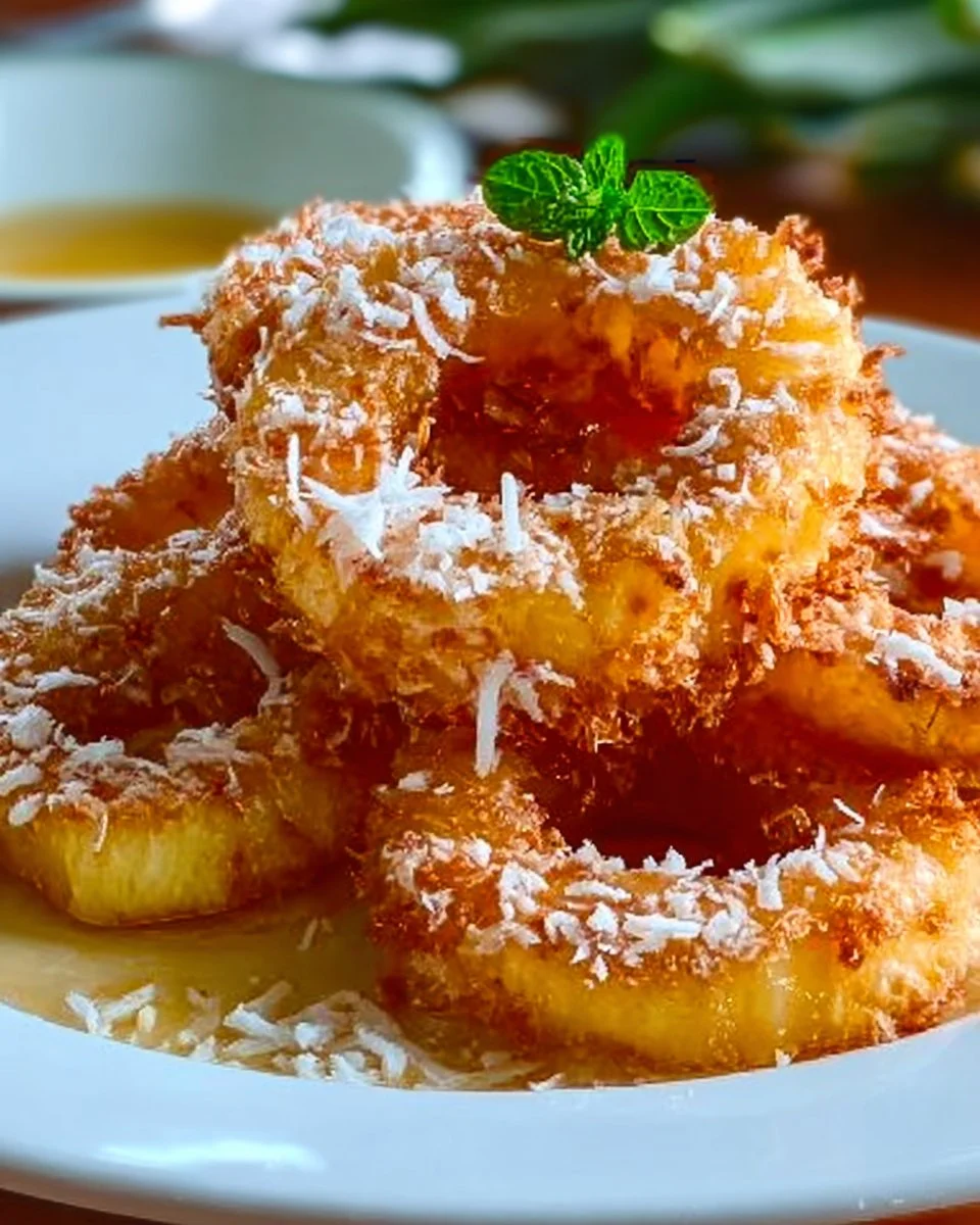 Rum-Soaked Fried Pineapple | Tropical Dessert