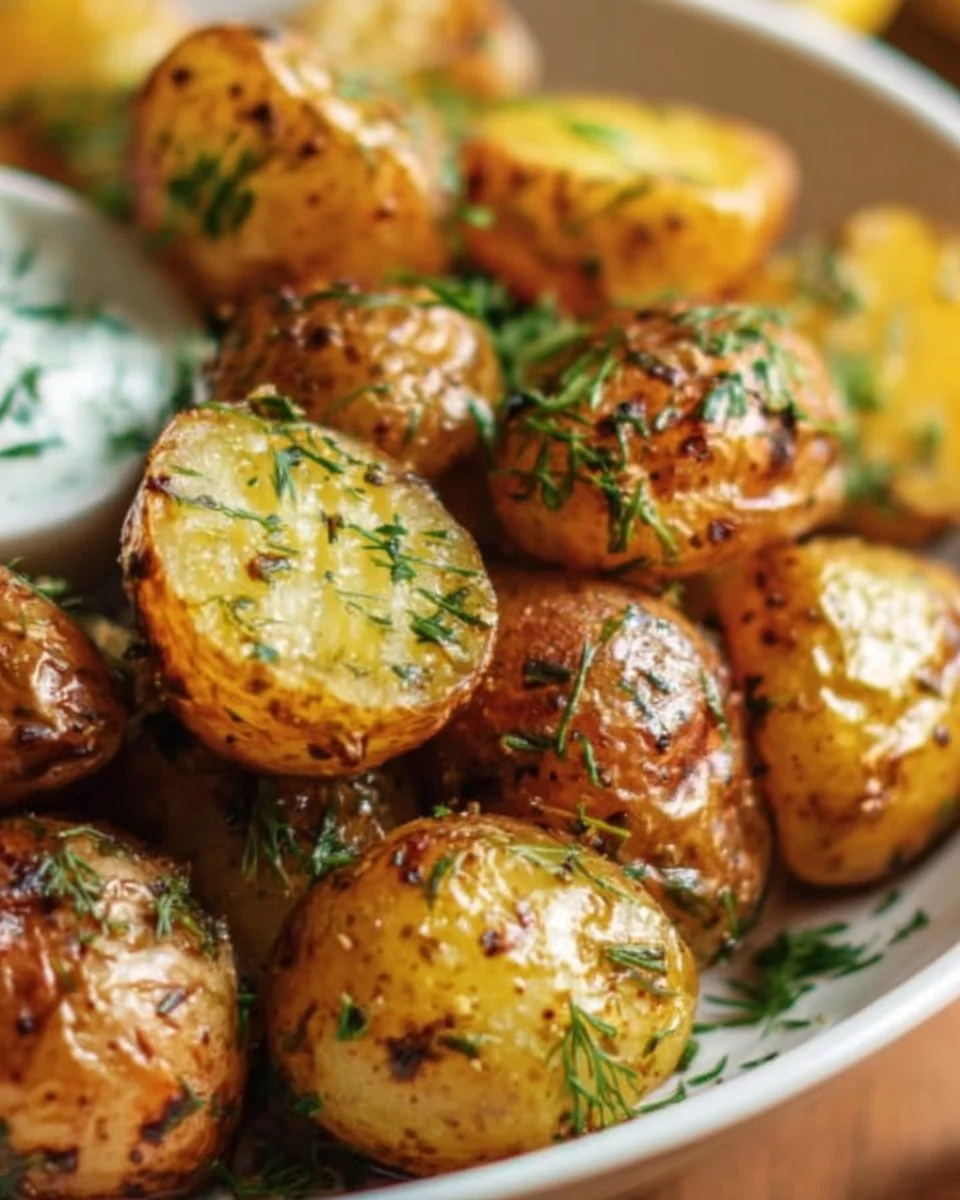 Fresh spring baby potatoes ready for cooking and serving.