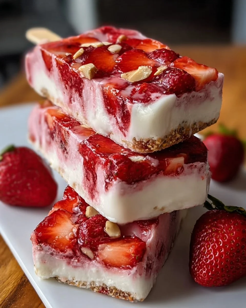 Strawberry Yogurt Bars