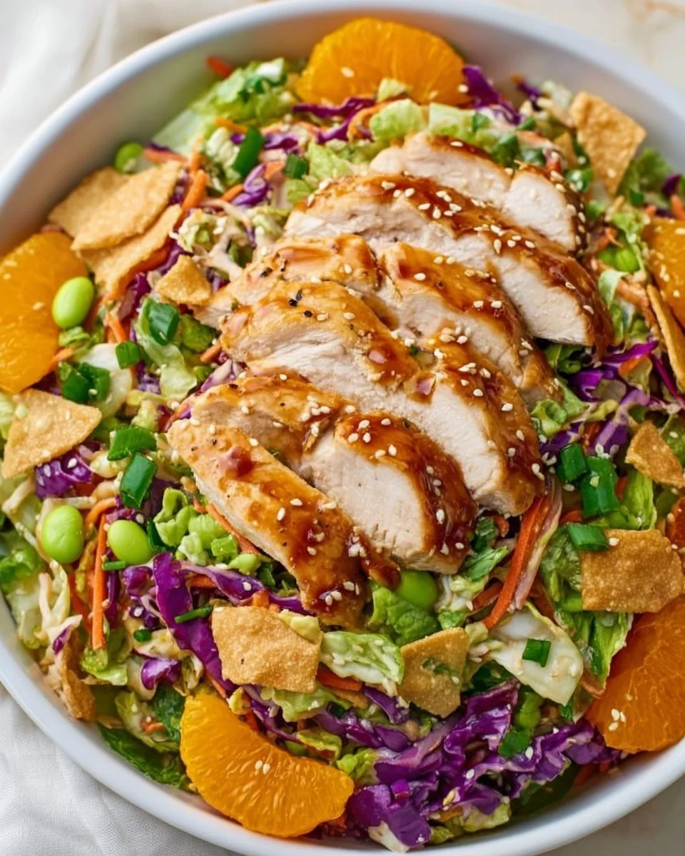 The Best Asian Chicken Salad Recipe (video)