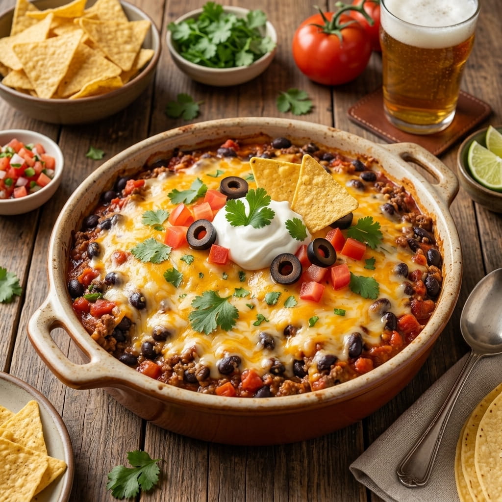 Cheesy Taco Casserole: A Quick and Delicious Meal!