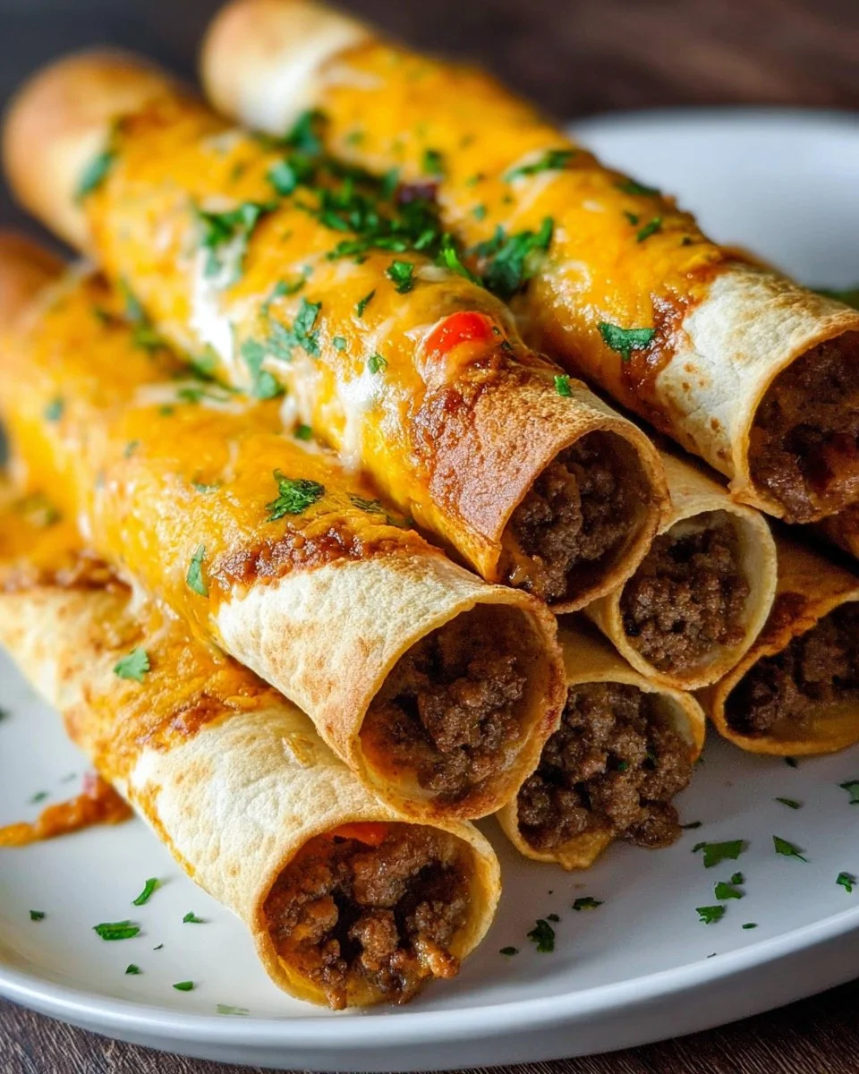 Baked Beef Taquitos