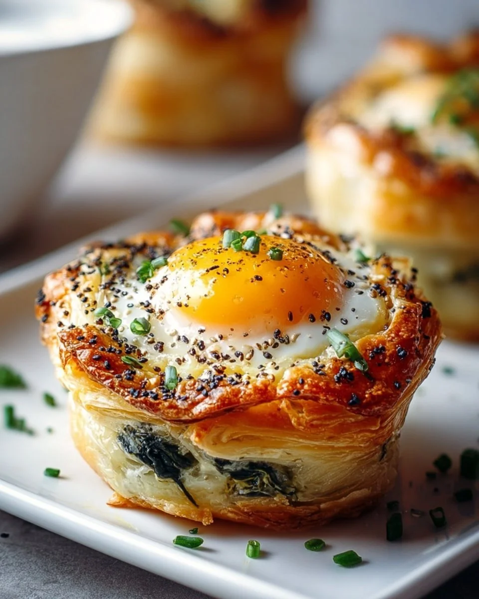 Baked Eggs Napoleon