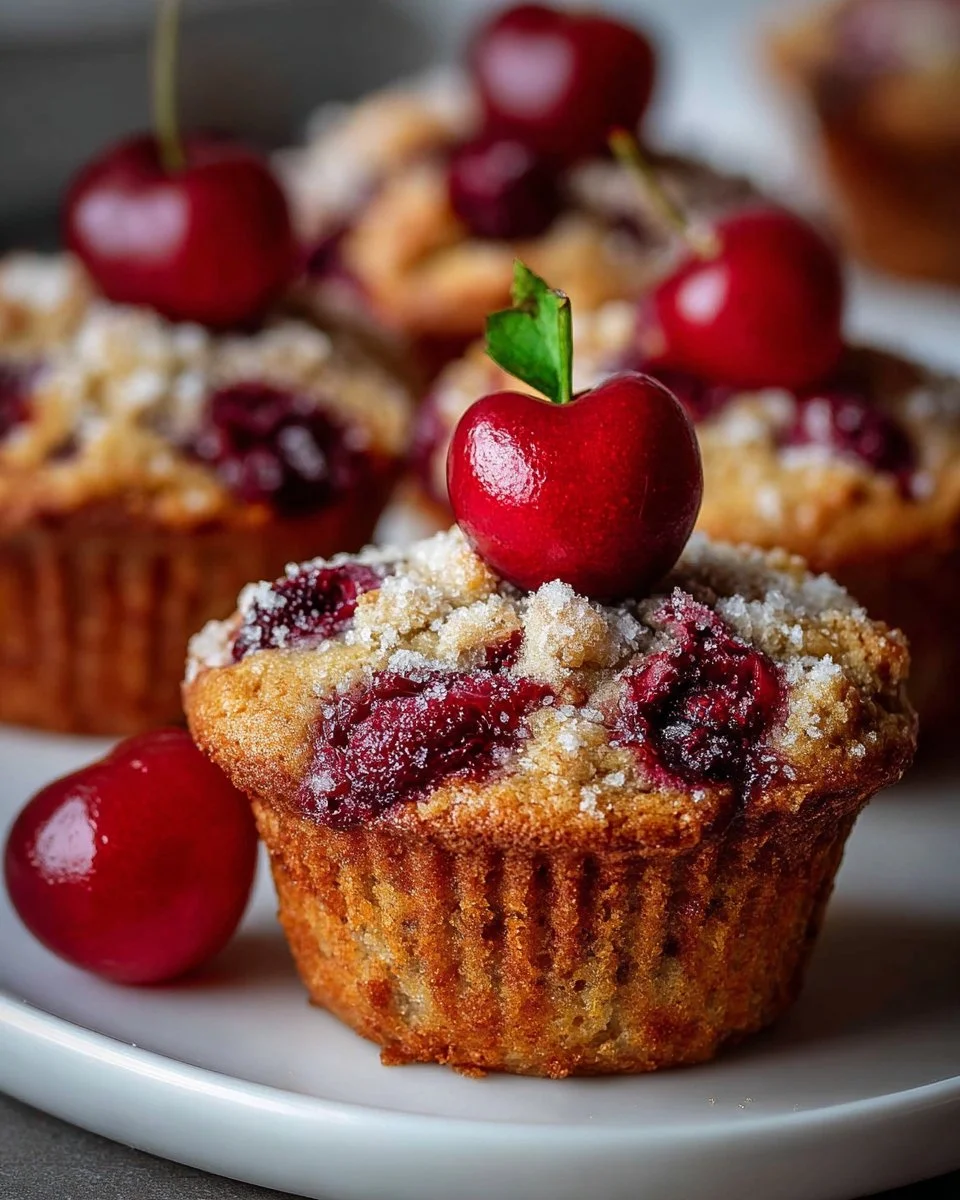 Cherry Cobbler Muffins