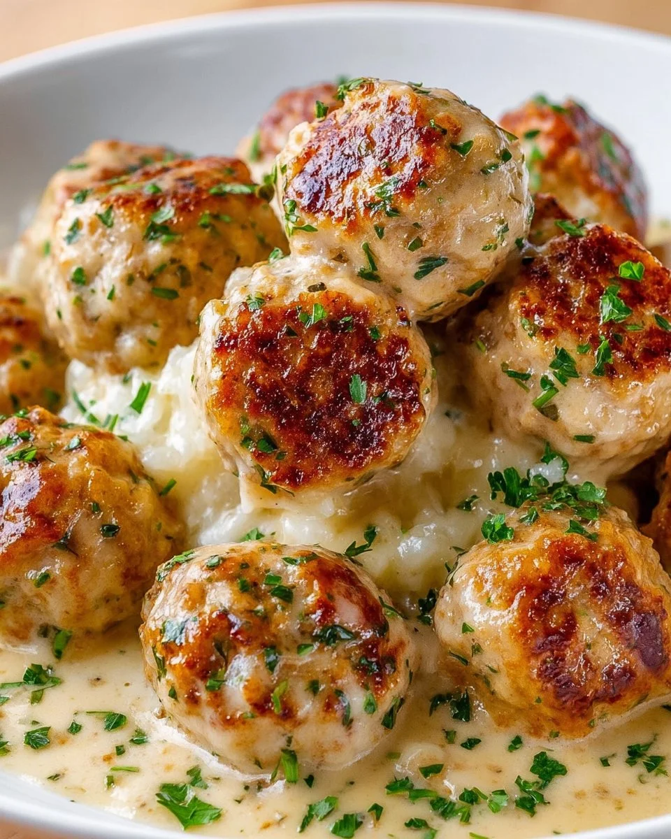 Creamy Chicken Meatballs