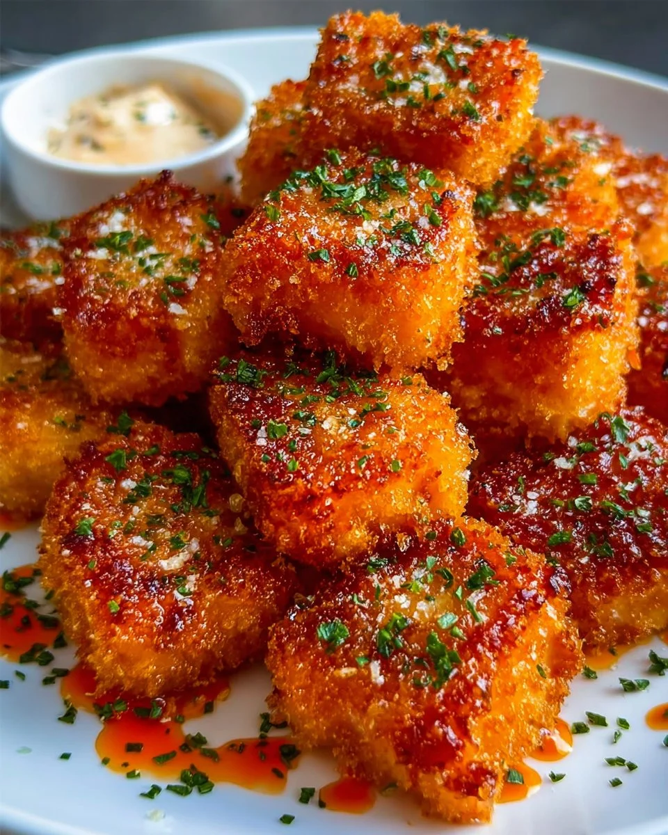 Crispy Bang Bang Salmon Bites
