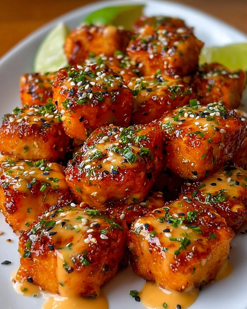 Crispy Bang Bang Salmon Bites