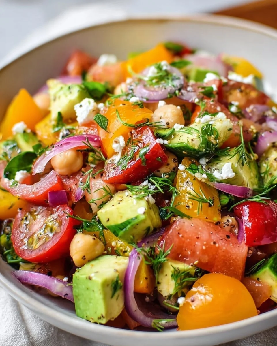 Easy Greek Chickpea Salad Recipe