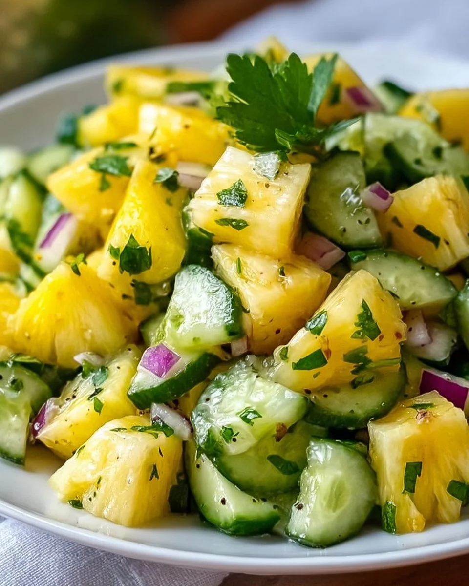 Easy Pineapple Cucumber Salad