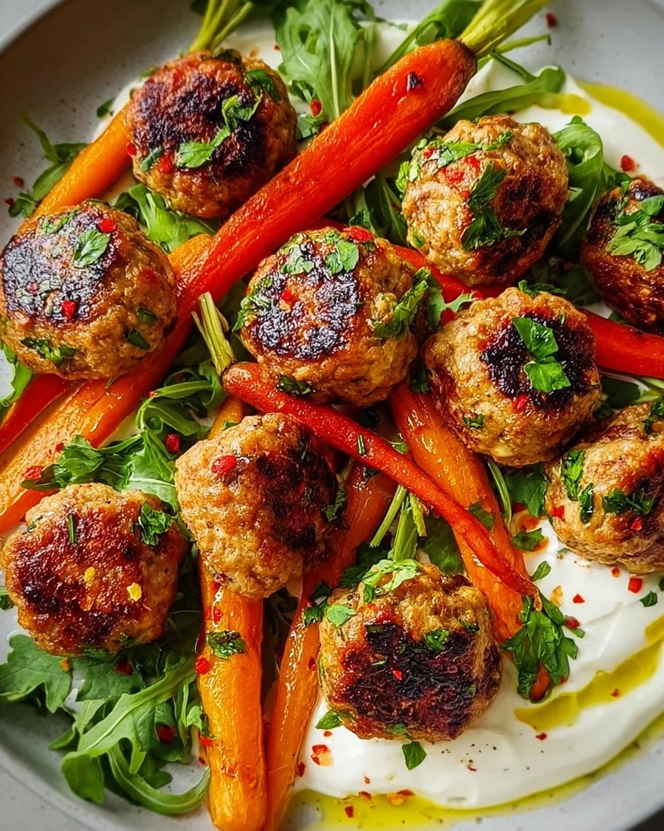 Freeform Chicken Meatballs Carrots Yogurt