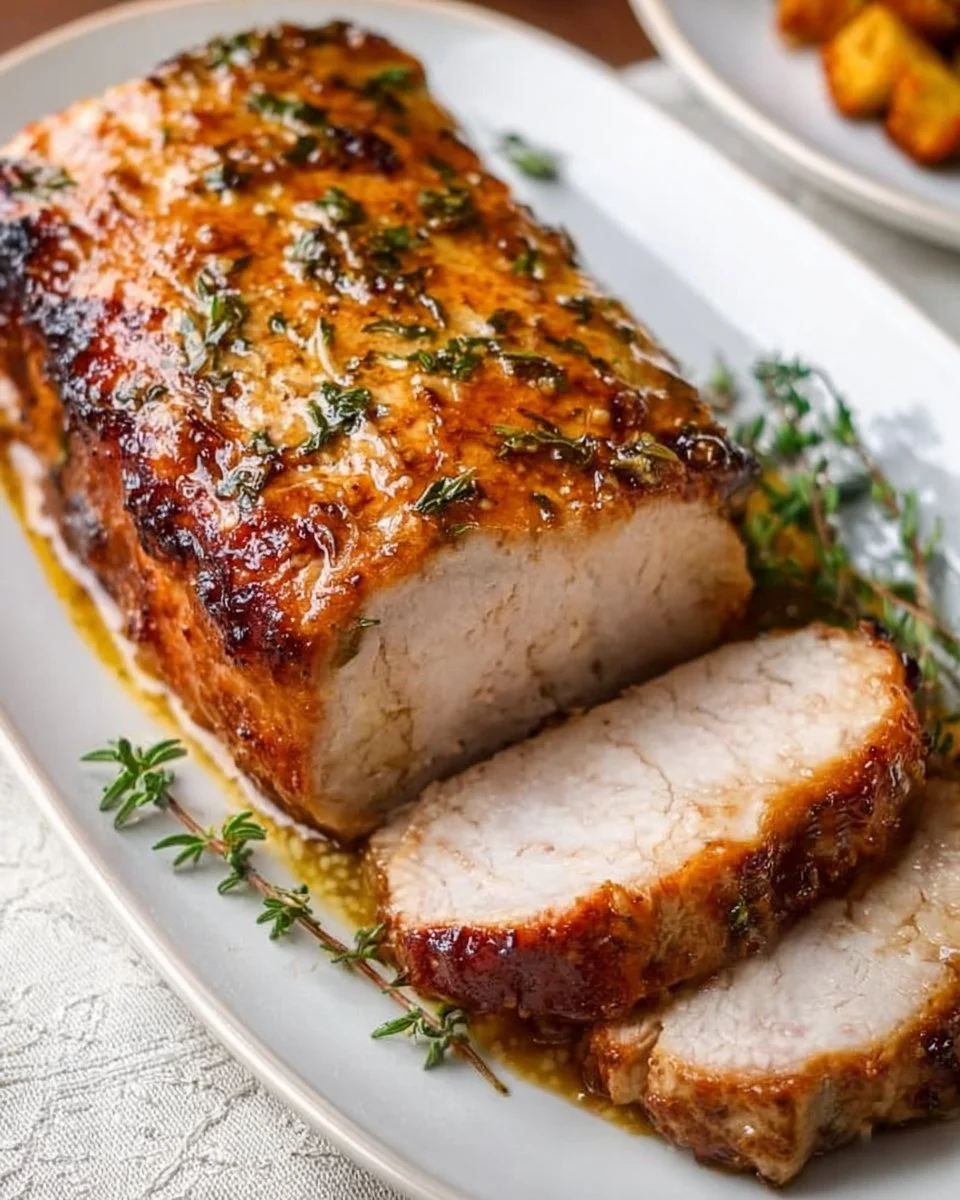 Maple Glazed Roasted Pork Loin