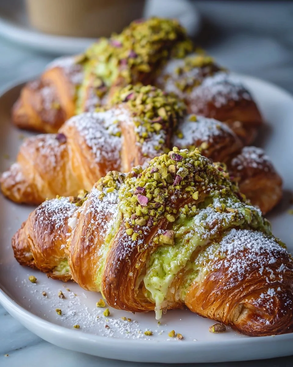Pistachio Croissants