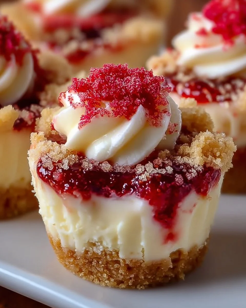 Strawberry Crunch Cheesecake Bites