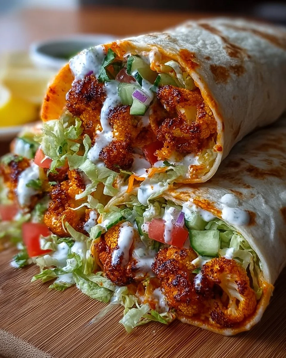 Buffalo Cauliflower Wraps