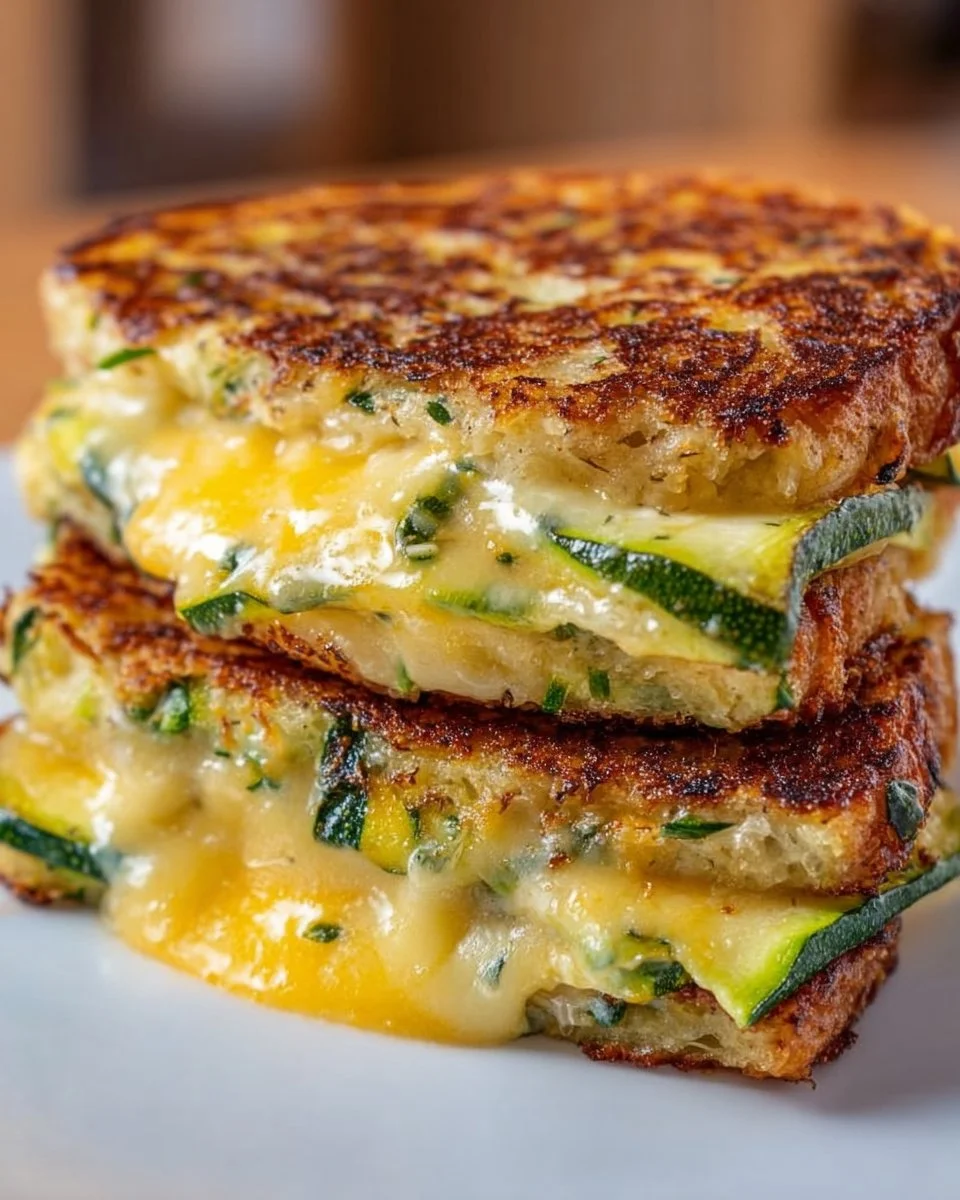 Crispy Zucchini Grilled Cheese
