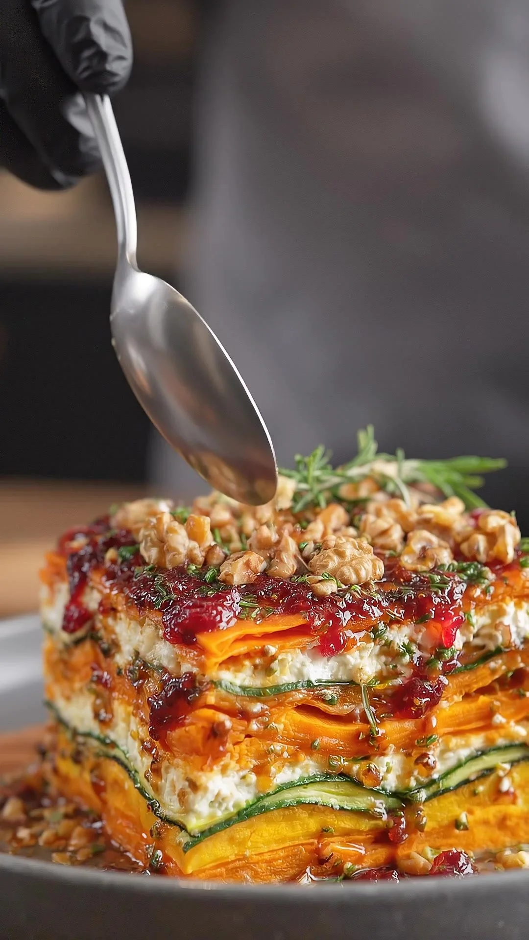 Layered Sweet Potato, Butternut Squash, Carrot &amp; Zucchini Lasagna
