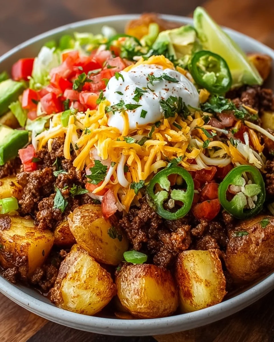 Loaded Potato Taco Bowl