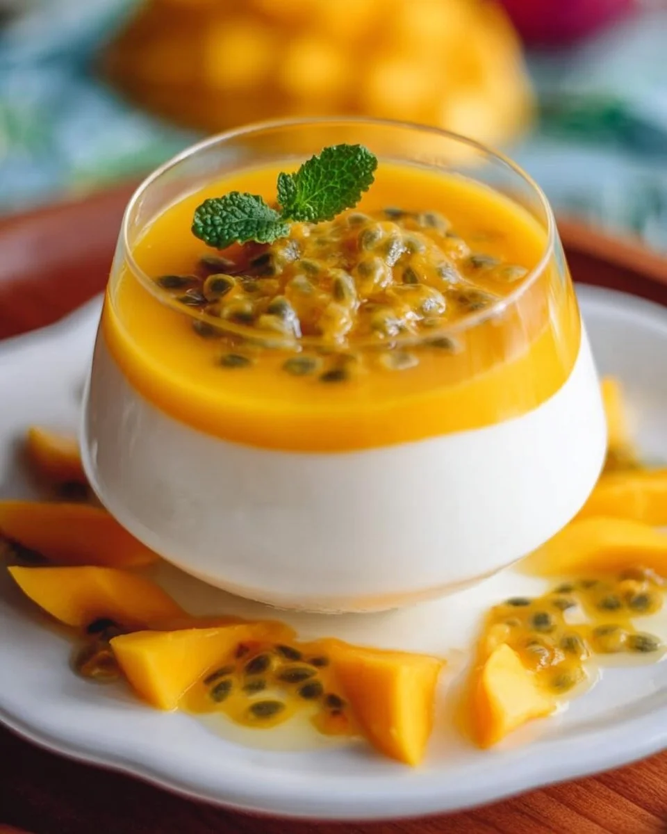 Mango Vanilla Panna Cotta