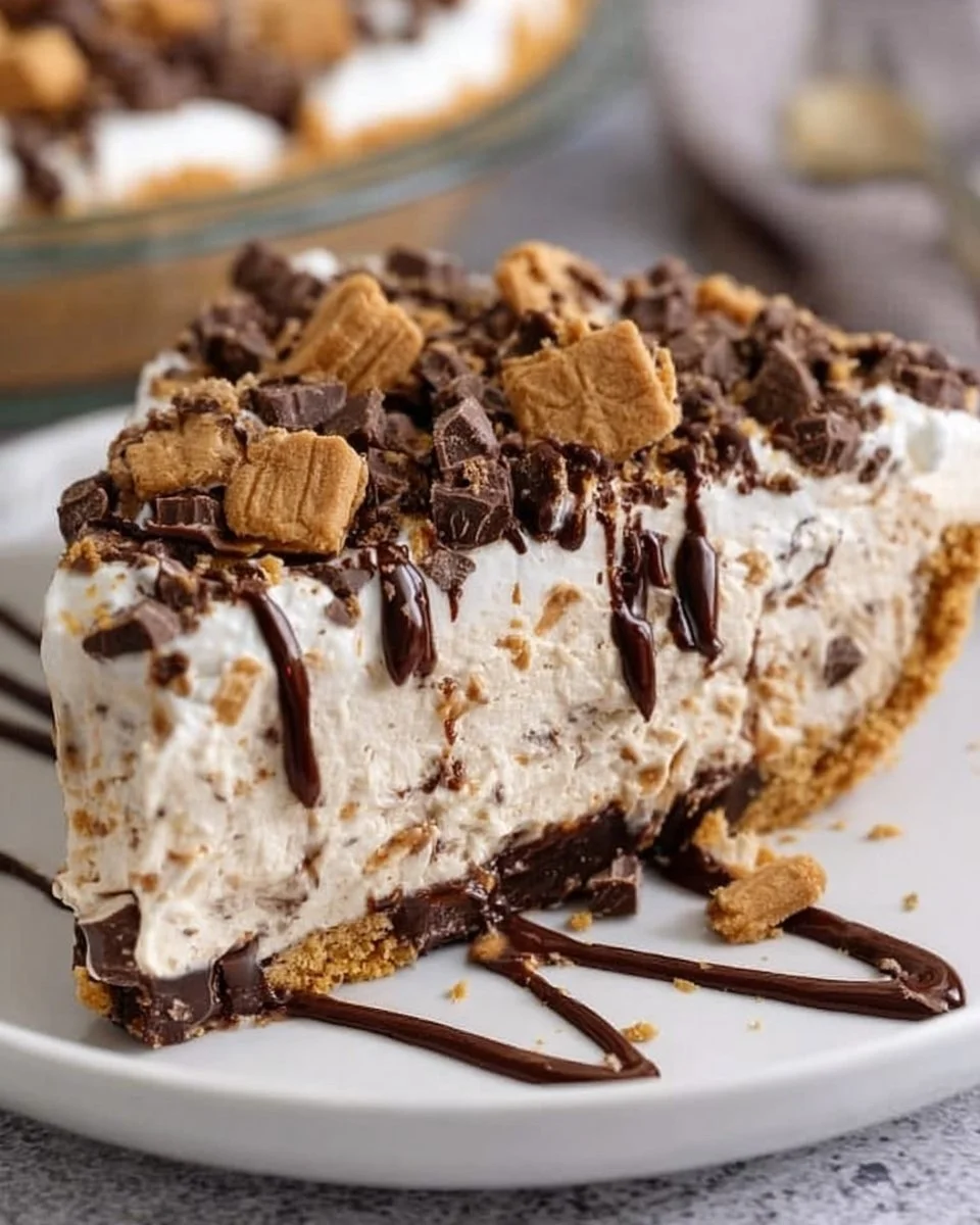 No Bake Peanut Butter Cup Pie