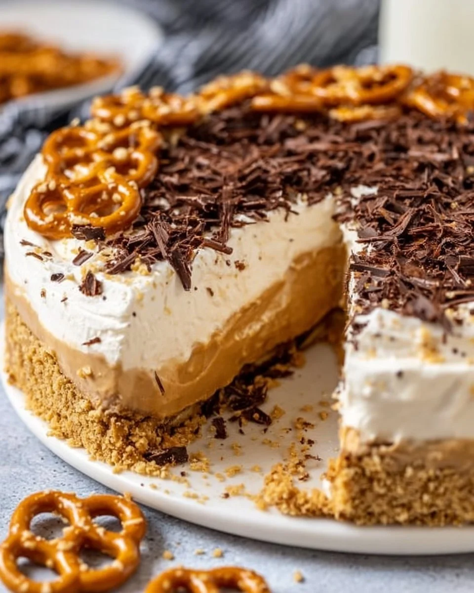 Pretzel Peanut Butter Pie