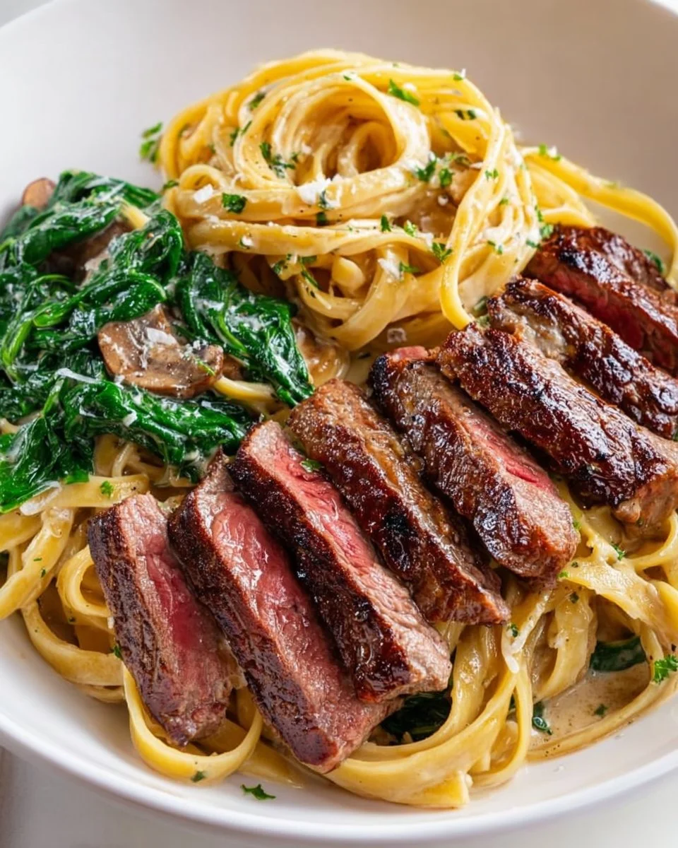 Steak Pasta Dinner