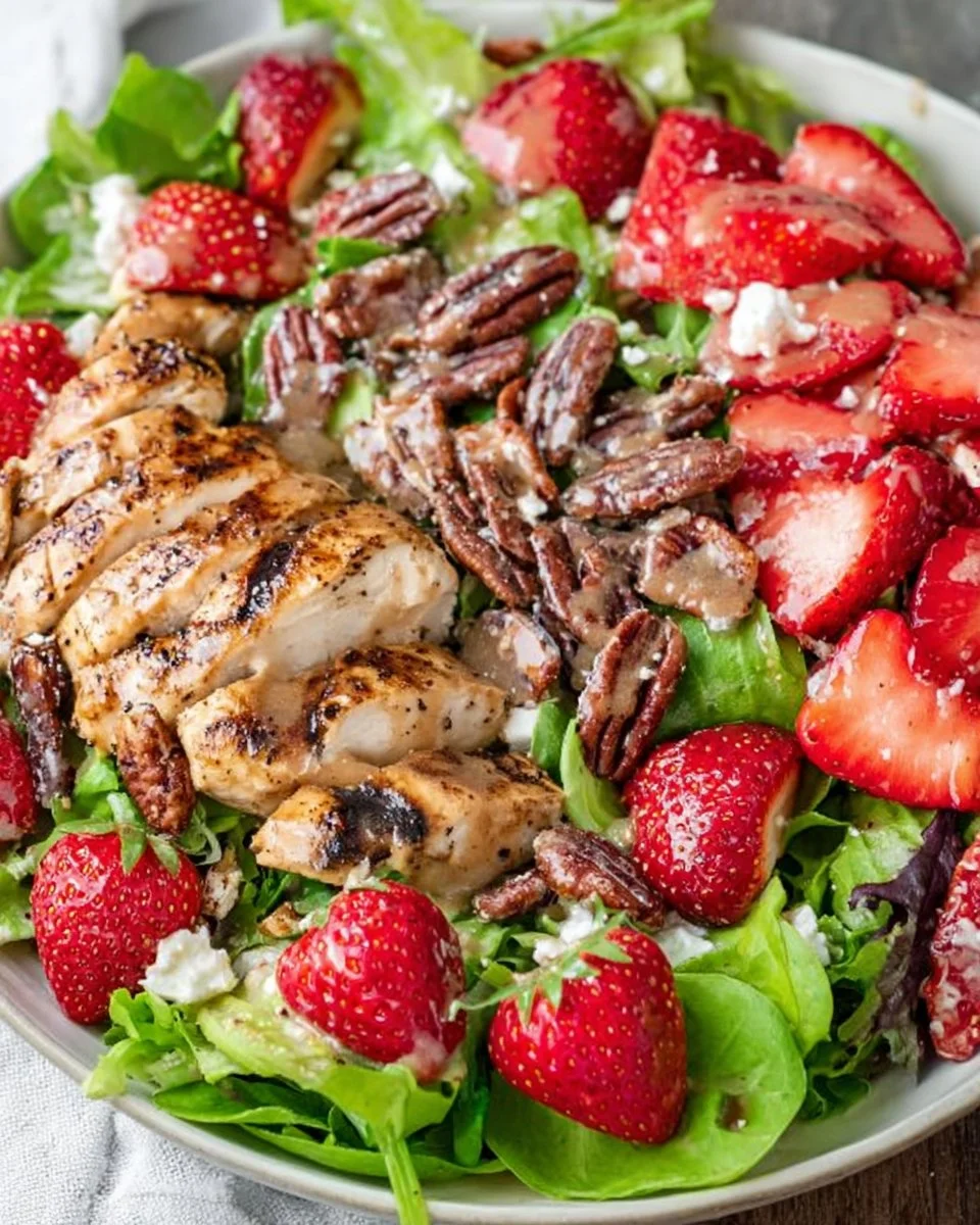 Strawberry Pecan Chicken Salad