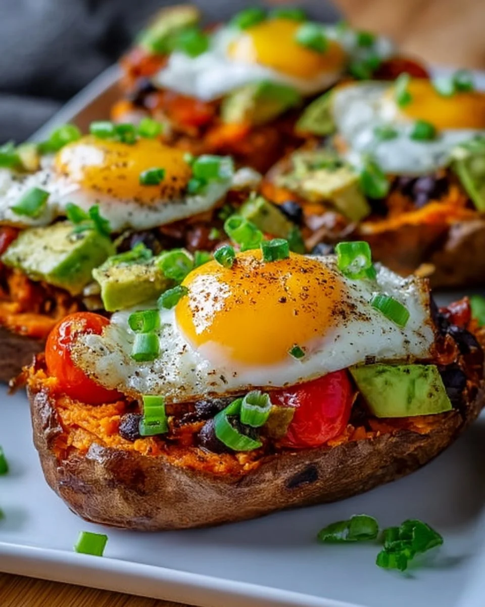 Sweet Potato and Black Bean Stuffed Potatoes