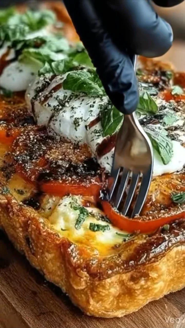 Burrata &amp; Balsamic Caprese Tart