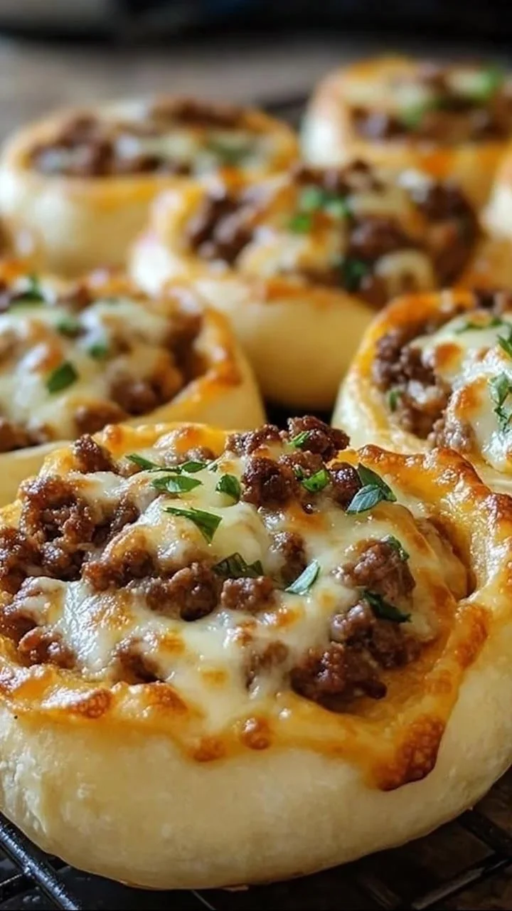Cheesy Beef Mini Buns
