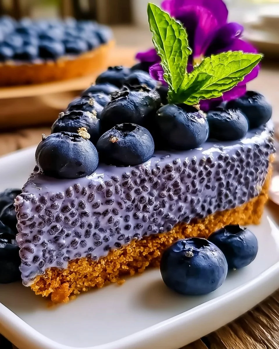 Chilled Blueberry Chia Pie