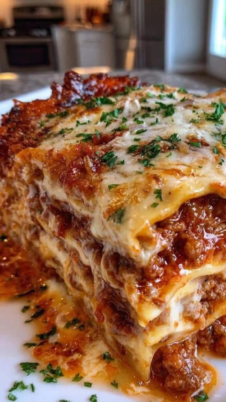 Classic Homemade Meat Lasagna