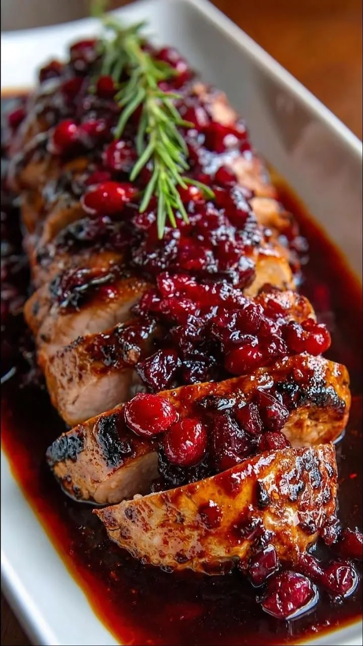 Cranberry Glazed Chicken Tenderloin