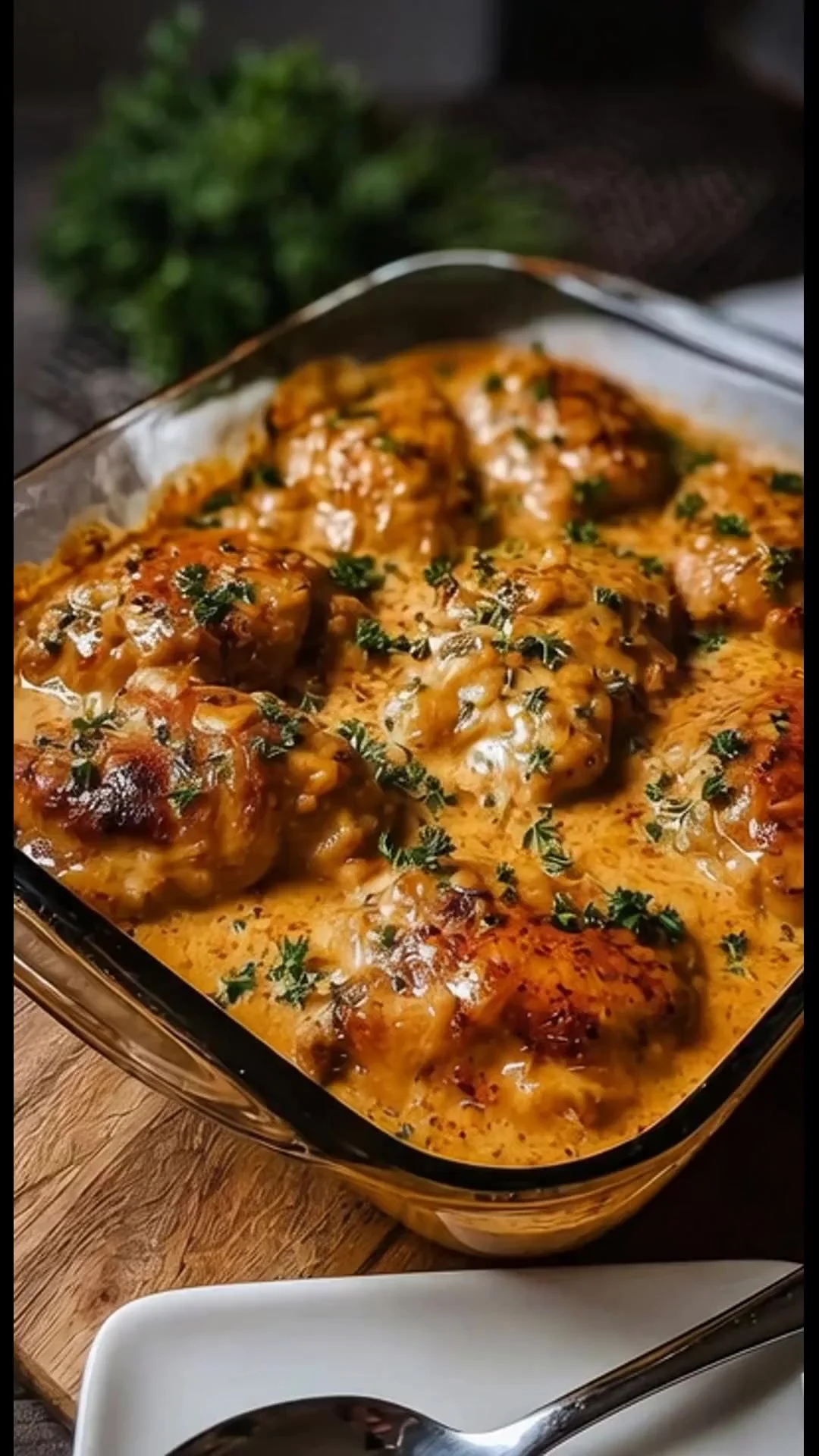 Creamy Cheesy Baked Chicken