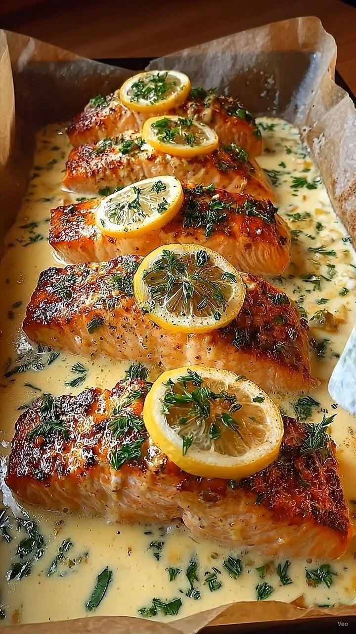 Creamy Lemon Garlic Salmon