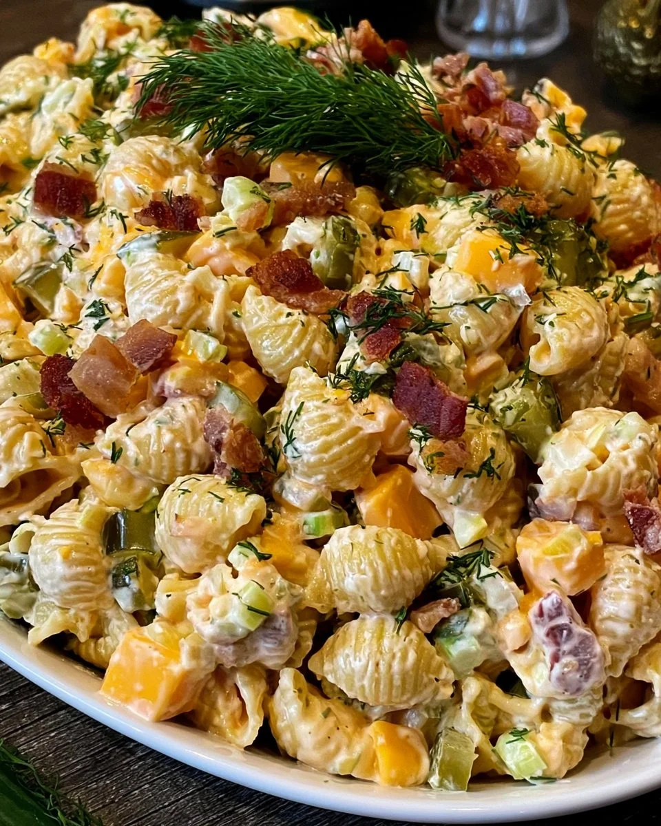 Dill Pickle Pasta Salad