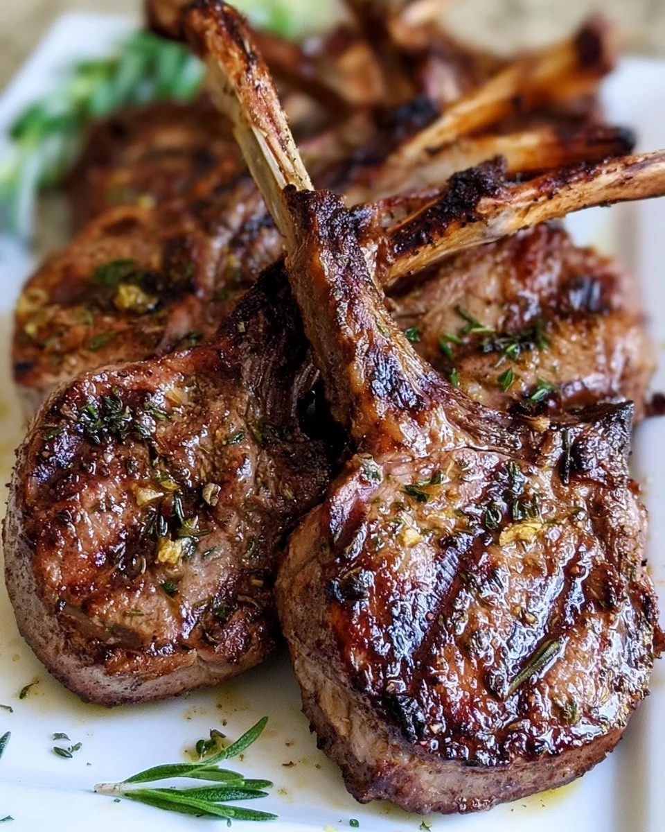 Garlic &amp; Herb Grilled Lamb Chops